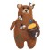 Set for creating a toy made of felt+ coloring »Honey bear"