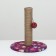 Claw-Stolbik "Piggon" with a ball, 29 x 29 x 32 cm, jute, PVC fabric, purple