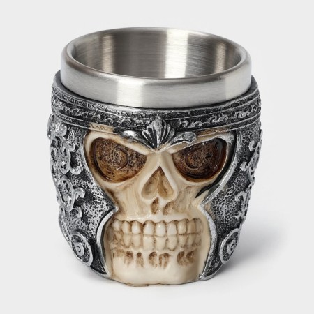 Staining stainless steel "Skull in a helmet. Halloween ", 70 ml, silver color