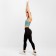 Female sports leggings, black color, size 48