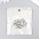 Magnetic metal fastener "Hands" silver 3x1.3 cm