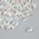 Beads for creativity Plastic "Rhombus Crystal Holography White" set 20 grams 0.6x0.6x1.2 cm