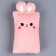 Penal School Soft "Bunny", 21 × 13 cm, plush, pink color