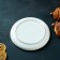 Porcelain plate with a magistro "Cerera" side, d = 20 cm, color orange color