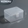 Organizer for storage, with a lid, 6.5 × 12 × 9 cm, the color is transparent