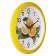 Watching clock, interior: kitchen, "orange", d-29 cm, yellow body