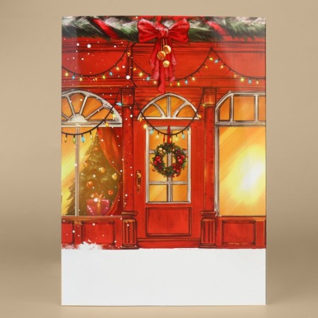 Postcard volumetric "Grandfather's Room", tulips, 15 x 15 x 21 cm, New Year-2