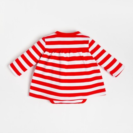 Body dress Brock I am a “bow”, height 74-80 cm, red/white color-1