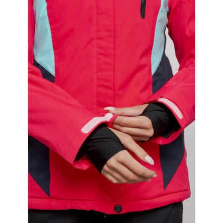 Ski jacket female winter, size 50, pink color-4