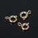 Castle Castle SM-556, (set 10 pcs.), D = 9 mm, color gold