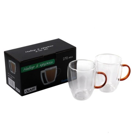 Set of mugs OLAFF, 270 ml, 2 pcs