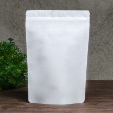 Package doy-pack, matte, white, 16 x 24 x 4 cm