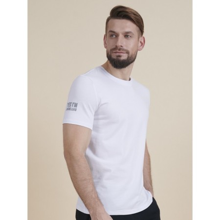 Male T -shirt, size XL, white color-1
