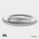 Black dining plate Magistro "Hoarfrost. Silver ", 27.5 × 2 cm, silver color