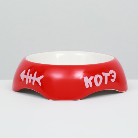 Ceramic bowl "Kote" 200 ml 13 x 4.5 cm, red-2
