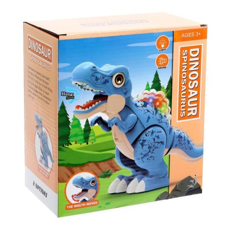 Willy dinosaur, light and sound, works from batteries, green color-3