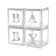 A set of boxes for Baby balloons, silver, 30x30x30 cm, 4 pcs.