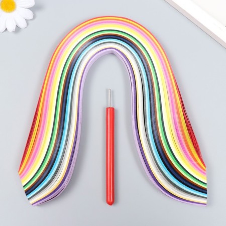 Quilling set of 260 strips width 1 cm long 38 cm, tool "Multi -colored"