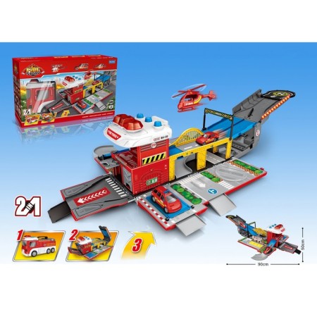 Parking "Fire Service", light and sound