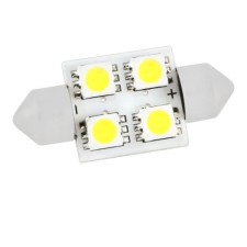 Лампа светодиодная Skyway T11 (C5W), 12 В, 4 SMD диода, c цоколем 31 мм, S08201170