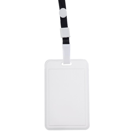 Badge vertical 54 x 85 mm, erichkrause slider, transparent case, textile tape, mix color-1