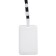 Badge vertical 54 x 85 mm, erichkrause slider, transparent case, textile tape, mix color