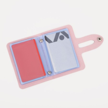 Button business card, 24 cards, pink color-3