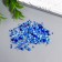 Glass beads 6/0-15/0 "Assorted blue" d = 1.5-4 mm, nr 10gr