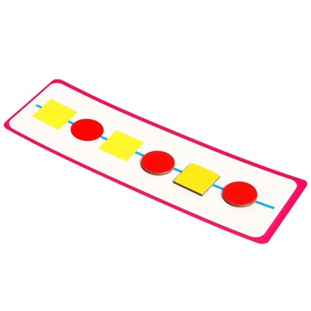 Developing game “Finish”, 10 cards, cardboard figures, according to the Montessori methodology-1