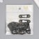Loop for the picture, photo frames metal (set 20 pcs) black 3.9x1.2 cm
