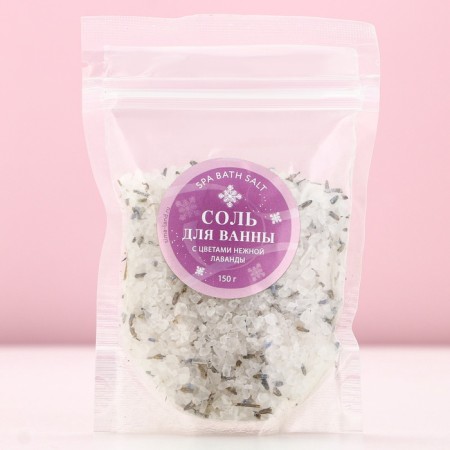 Bath salt with delicate lavender flowers, 150 g-3
