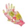 Garden, nylon gloves, with nitrilum semi -nitrous, size 8, color mix, Greengo