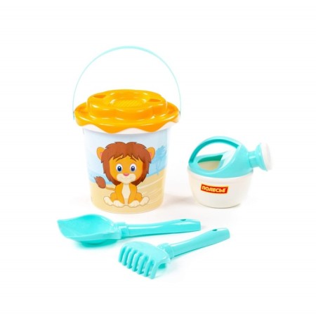 Sanding set No. 654 Safari: bucket, chipper-sun, shovel, robberies, watering can, mix color-8