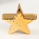 Piggy bank ceramics "Golden Star" 19.5x5.5x19.5 cm