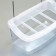 Bird feeder is the internal transparent with a separator 11.7 x 5.5 x 6.3 cm