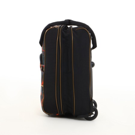 Small Small suitcase 20 "with a bag, a lightning department, with an extension, the color is black-6