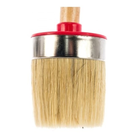 Round bison 01501-70, light bristles, wooden pen, No. 22, 70mm-4