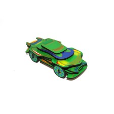 Puzzle - Velcro machine, green