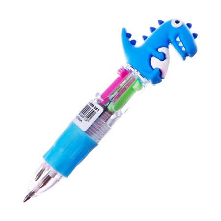 Multi-color ballpoint pen Calligrata "Dragon" Automatic, 4 color, mini, blue