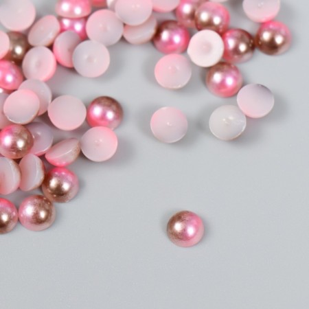 Decor "Pink gradient" d = 6 mm 10 g 200 pcs 5x2.5 cm mix-3