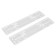 Frames for license plates, silicone, 2 pcs., White Adfc032