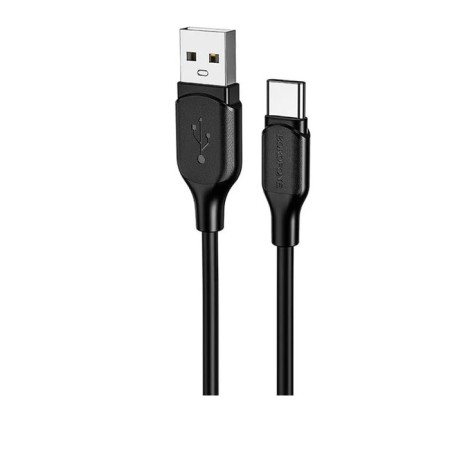 Cable Borofone BX42, Type -C - USB, 3 A, 1 m, tPE braid, black-2