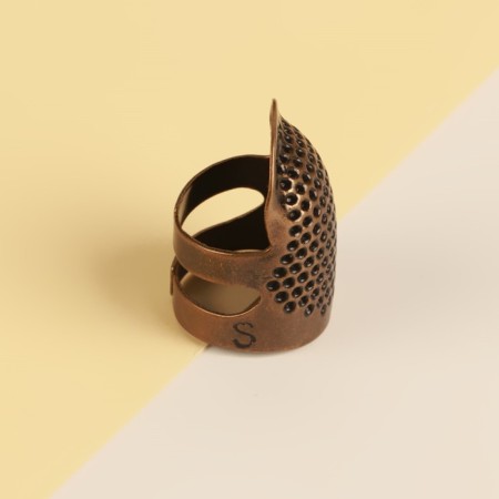 Sliding shoulder, for long nails, size S, bronze color