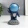 Souvenir Polystone "Astronaut on the Moon" Gray 11.5x6.5x6.5 cm