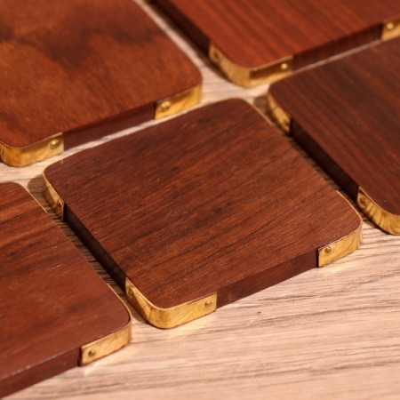 Hot stands (set 6 pcs) 10x6.5x7 cm, wooden wood-3