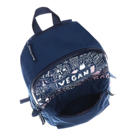 Youth backpack Bruno VisConti "Vegan", 40 x 30 x 17 cm, pencil case as a gift-8