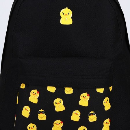 School textile “geese”, with pocket, 29x12x40 color Black-3