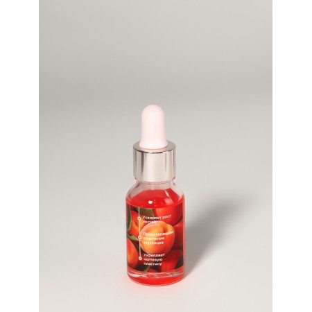 Oil for cuticle and nails, with a pipette, 15 ml, with a peach aroma-3