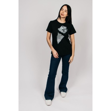 Female T -shirt, size 52, black color