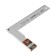 Aluminum square Harden 580712, with a level of 250 mm